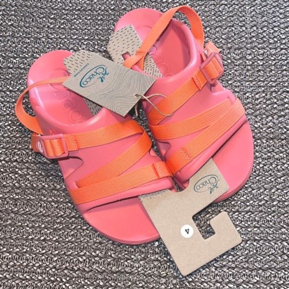 Chaco Childrens Chillos‎ Sport Kids Rose Size 4 New - Picture 2 of 6